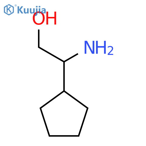 2-Amino-2-cyclopentylethan-1-ol structure
