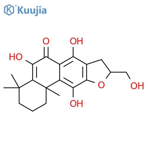 Phenanthro[3,2-b]furan-6(2H)-one,1,3,4,8,9,11b-hexahydro-5,7,11-trihydroxy-9-(hydroxymethyl)-4,4,11b-trimethyl-,(9R,11bR)- structure