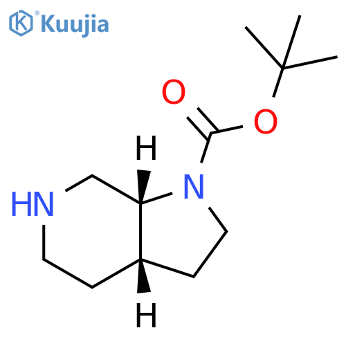 tert-butyl (3aS,7aR)-2,3,3a,4,5,6,7,7a-octahydropyrrolo[2,3-c]pyridine-1-carboxylate structure
