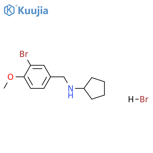 N-(3-bromo-4-methoxybenzyl)cyclopentanamine hydrobromide structure