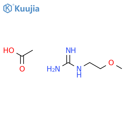 N-(2-methoxyethyl)guanidine acetate structure