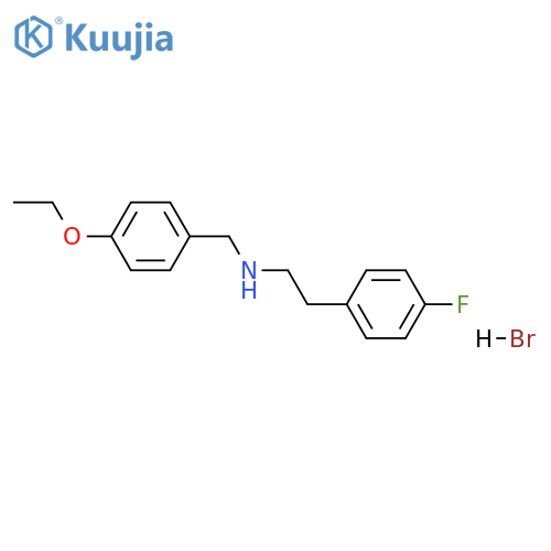 N-(4-ethoxybenzyl)-2-(4-fluorophenyl)ethanamine hydrobromide structure