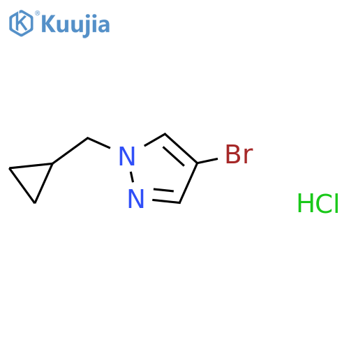 4-bromo-1-(cyclopropylmethyl)-1H-pyrazole hydrochloride structure