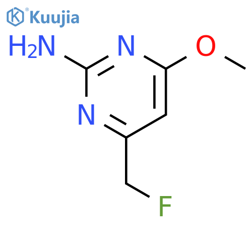 2-Pyrimidinamine, 4-(fluoromethyl)-6-methoxy- structure
