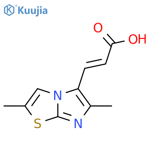 3-{2,6-dimethylimidazo2,1-b1,3thiazol-5-yl}prop-2-enoic acid structure