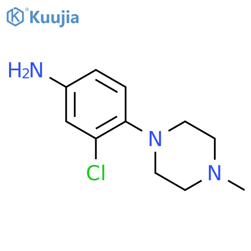 3-chloro-4-(4-methylpiperazin-1-yl)aniline structure