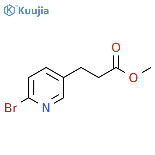 methyl 3-(6-bromopyridin-3-yl)propanoate structure