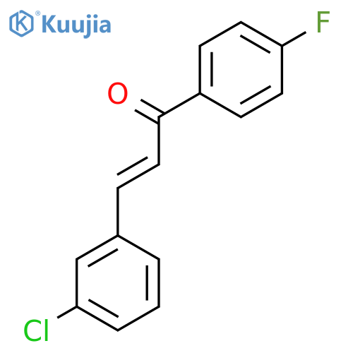 (E)-3-(3-Chlorophenyl)-1-(4-fluorophenyl)prop-2-en-1-one structure