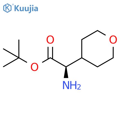 (R)-Amino-(tetrahydro-pyran-4-yl)-acetic acid tert-butyl ester structure