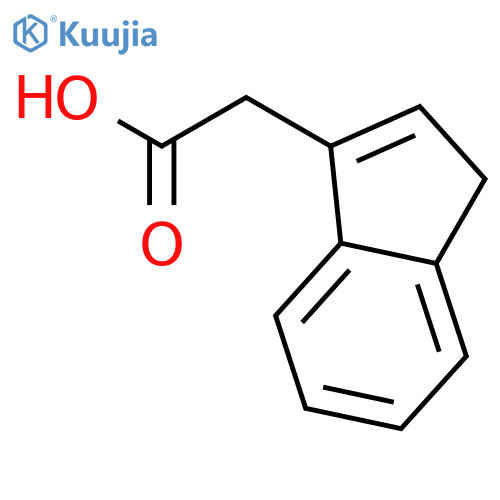 1H-Indene-3-acetic acid structure