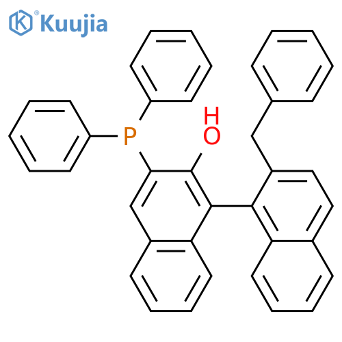 2'-Benzyl-2-hydroxy-3-(diphenylphosphino)-[1,1'-binaphthalene] structure