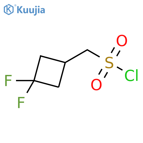 (3,3-difluorocyclobutyl)methanesulfonyl chloride structure