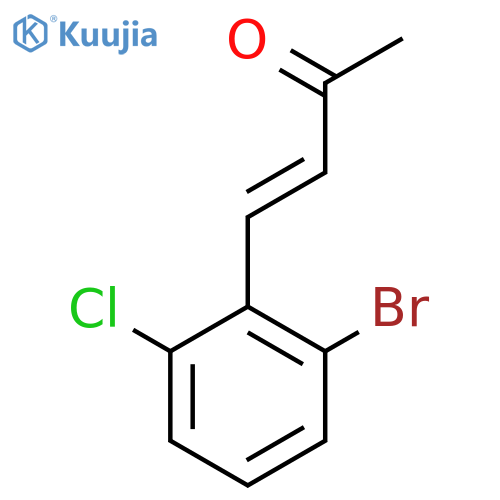 4-(2-bromo-6-chlorophenyl)but-3-en-2-one structure