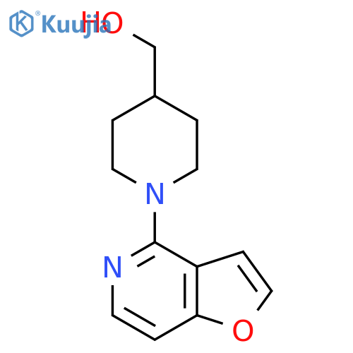 (1-{Furo[3,2-c]pyridin-4-yl}piperidin-4-yl)methanol structure