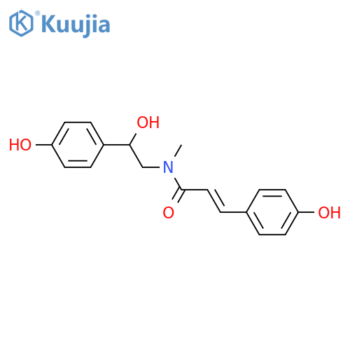2-Propenamide, N-[2-hydroxy-2-(4-hydroxyphenyl)ethyl]-3-(4-hydroxyphenyl)-N-methyl-, (2E)- structure