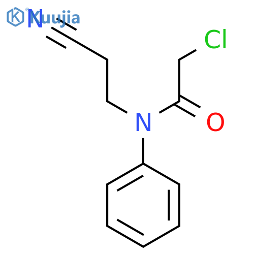 2-Chloro-N-(2-cyanoethyl)-N-phenylacetamide structure