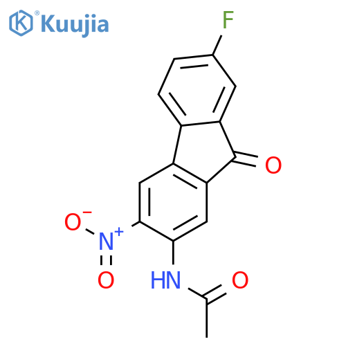 Acetamide,N-(7-fluoro-3-nitro-9-oxo-9H-fluoren-2-yl)- structure
