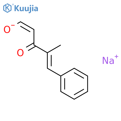 Sodium (1Z,4E)-4-methyl-3-oxo-5-phenylpenta-1,4-dien-1-olate structure