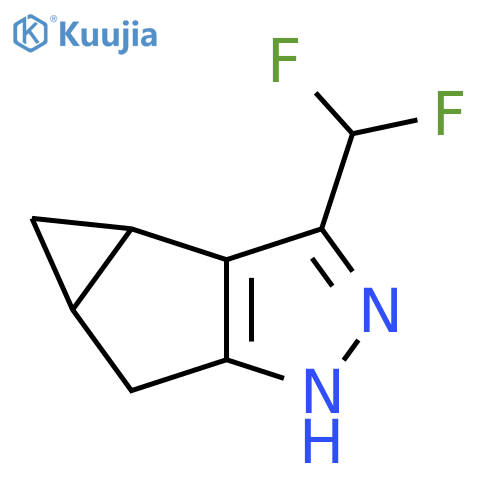 3-(Difluoromethyl)-3b,4,4a,5-tetrahydro-1H-cyclopropa[3,4]cyclopenta[1,2-c]pyrazole structure