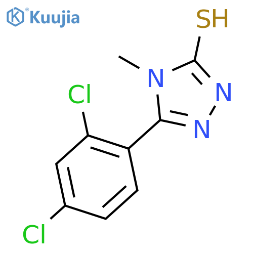 5-(2,4-Dichlorophenyl)-4-methyl-4H-1,2,4-triazole-3-thiol structure
