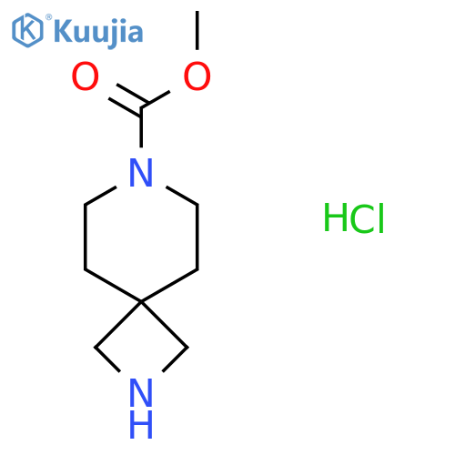 Methyl 2,7-diazaspiro[3.5]nonane-7-carboxylate;hydrochloride structure
