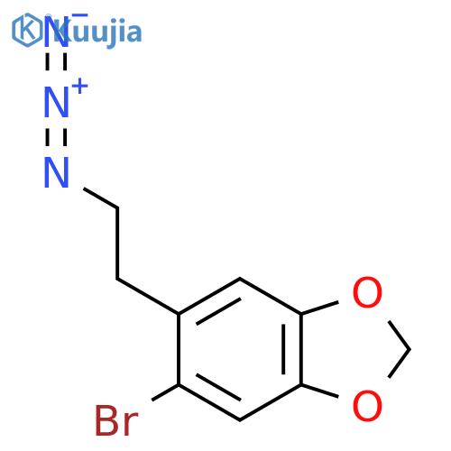 5-(2-azidoethyl)-6-bromo-1,3-dioxaindane structure