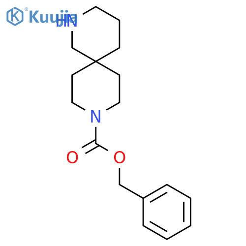 Benzyl 2,9-diazaspiro[5.5]undecane-9-carboxylate structure