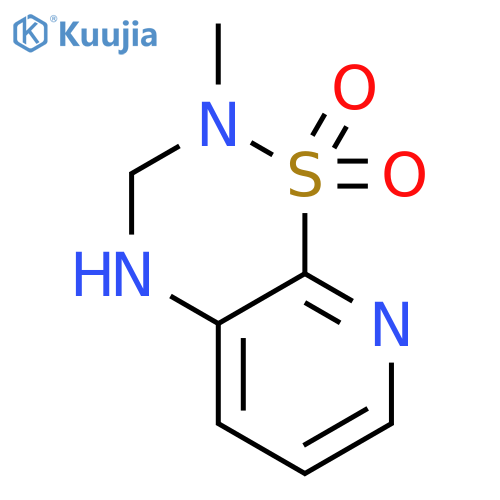2H-Pyrido[3,2-e]-1,2,4-thiadiazine,3,4-dihydro-2-methyl-, 1,1-dioxide structure