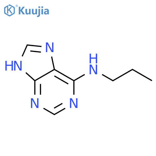 {N}-propyl-9{H}-purin-6-amine structure