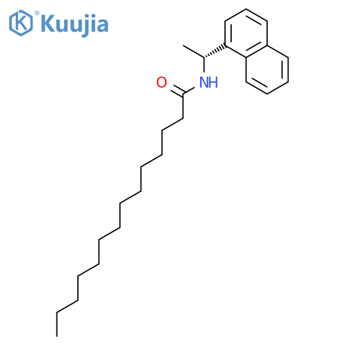 Tetradecanamide, N-[(1R)-1-(1-naphthalenyl)ethyl]- structure