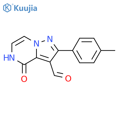 2-(4-methylphenyl)-4-oxo-4H,5H-pyrazolo[1,5-a]pyrazine-3-carbaldehyde structure
