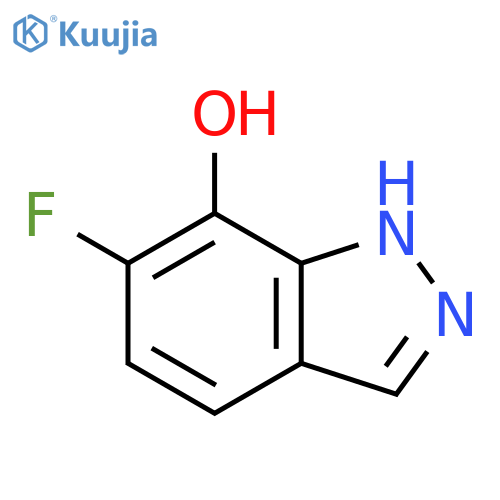 6-fluoro-1H-indazol-7-ol structure