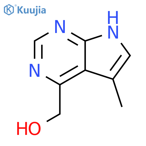 {5-methyl-7H-pyrrolo[2,3-d]pyrimidin-4-yl}methanol structure