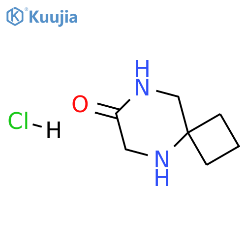 5,8-diazaspiro[3.5]nonan-7-one;hydrochloride structure