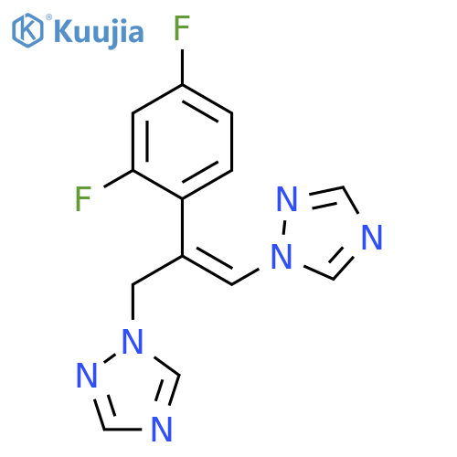 (E)-1,1'-2-(2,4-Difluorophenyl)-1-propene-1,3-diylbis-1H-1,2,4-triazole structure