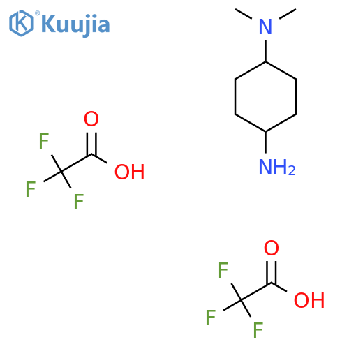 (1s,4s)-N1,N1-dimethylcyclohexane-1,4-diamine, bis(trifluoroacetic acid) structure