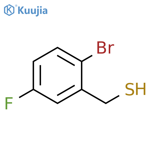 (2-bromo-5-fluorophenyl)methanethiol structure
