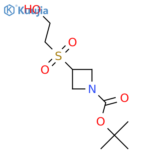 Tert-butyl 3-((2-hydroxyethyl)sulfonyl)azetidine-1-carboxylate structure