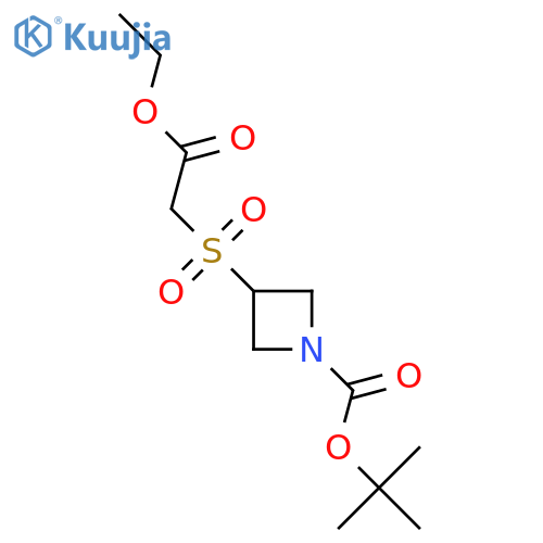 N-BOC-3-[(2-ethoxy-2-oxoethane)sulfonyl]azetidine structure