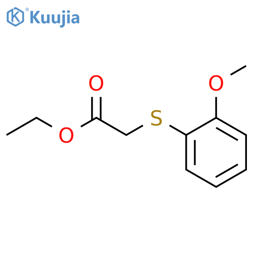 Ethyl 2-(2-methoxyphenyl)sulfanylacetate structure