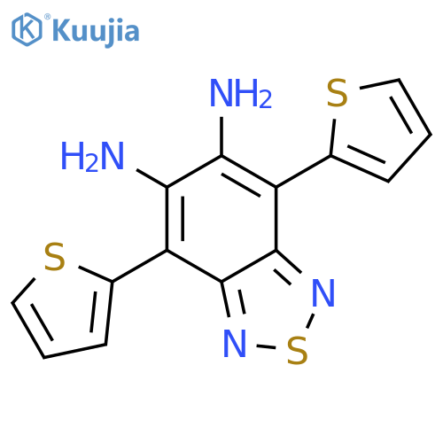 2,1,3-Benzothiadiazole-5,6-diamine, 4,7-di-2-thienyl- structure