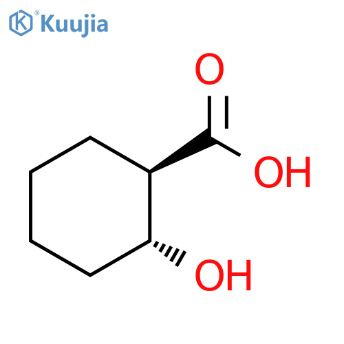 Cyclohexanecarboxylic acid, 2-hydroxy-, (1R,2R)- structure