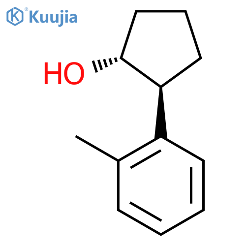 rac-(1R,2S)-2-(2-methylphenyl)cyclopentan-1-ol structure