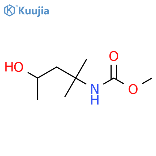 Carbamic  acid,  (3-hydroxy-1,1-dimethylbutyl)-,  methyl  ester  (9CI) structure