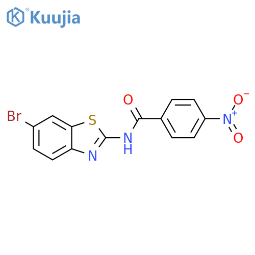 N-(6-bromo-1,3-benzothiazol-2-yl)-4-nitrobenzamide structure