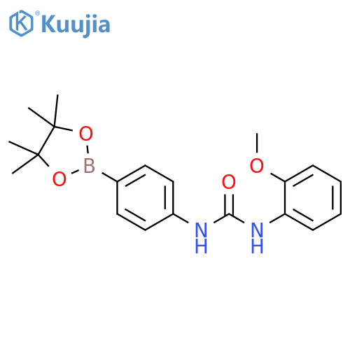 Pinacol 4-(2-methoxyphenyl urea) phenylboronic acid pinacol ester structure