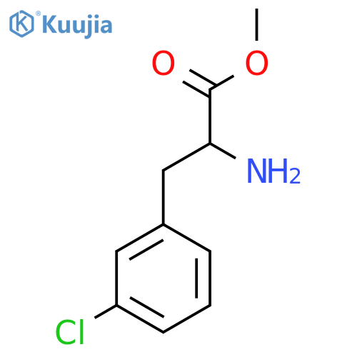 methyl 2-amino-3-(3-chlorophenyl)propanoate structure