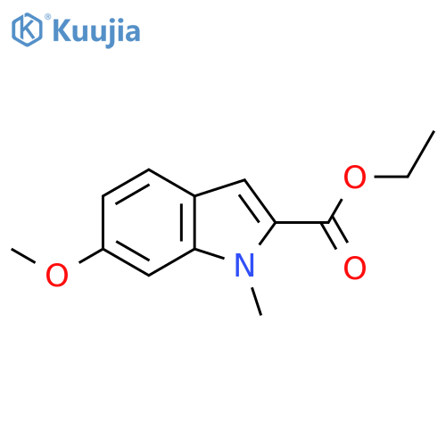 Ethyl 6-methoxy-1-methyl-1H-indole-2-carboxylate structure