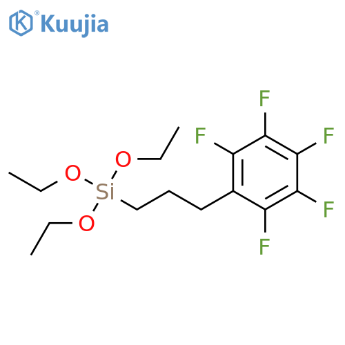 Benzene, 1,2,3,4,5-pentafluoro-6-[3-(triethoxysilyl)propyl]- structure