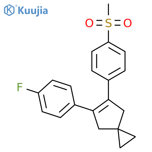 Spiro[2.4]hept-5-ene,5-(4-fluorophenyl)-6-[4-(methylsulfonyl)phenyl]- structure